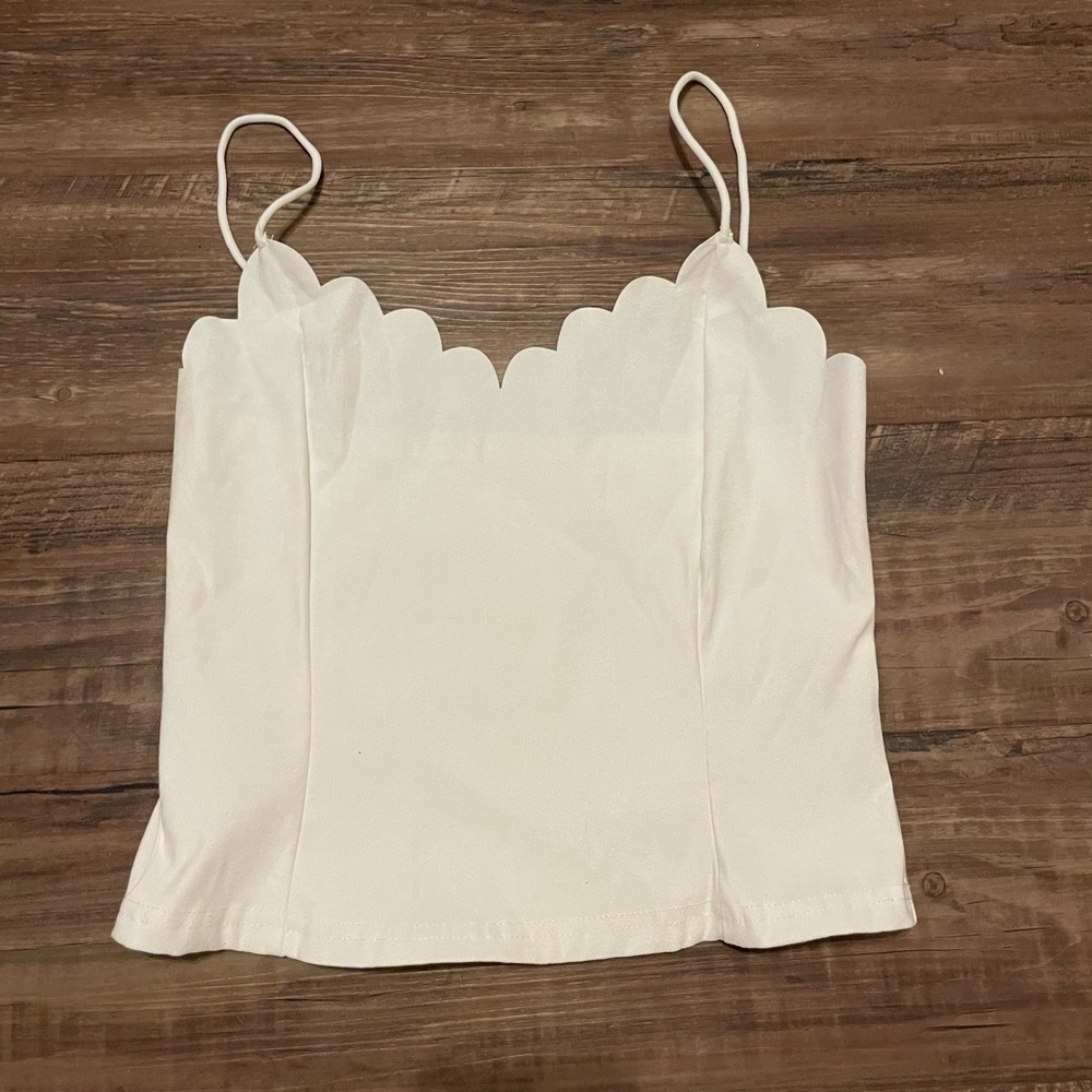 Women’s White Cami Crop Top from SHEIN size: M